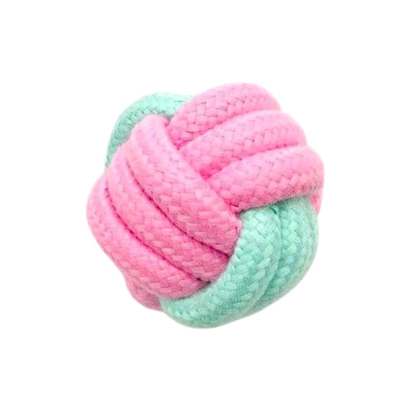 Въжена играчка за кучета - Топка - 6 см - 12 бр - 550588
