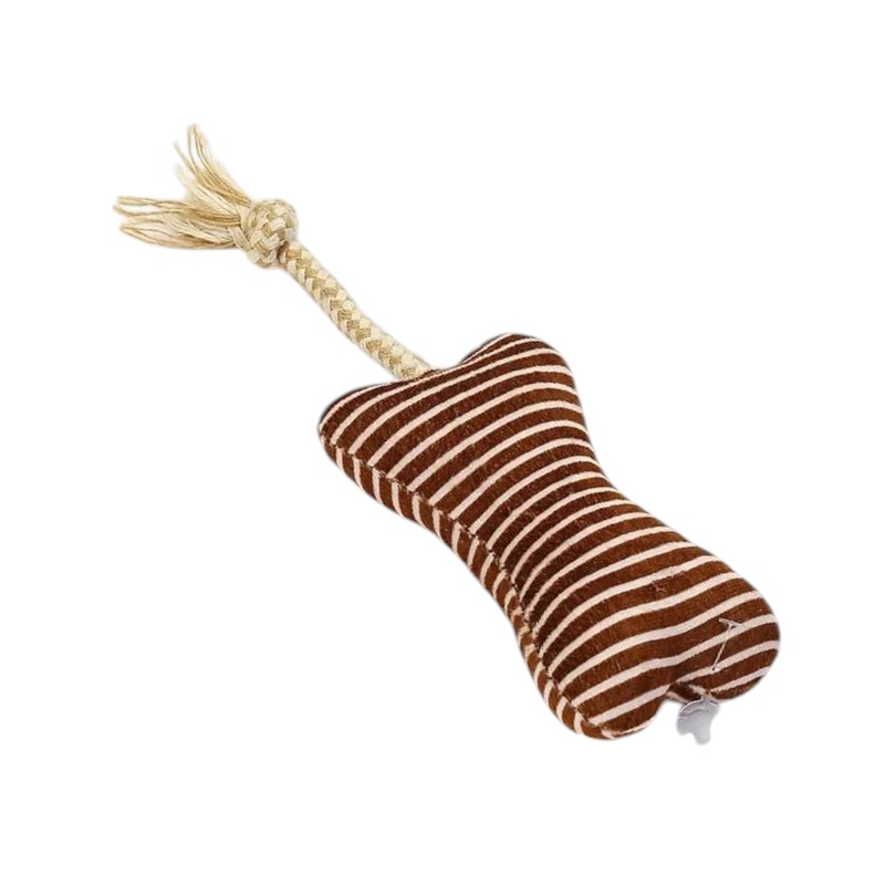 Плюшена играчка за кучета с въже – 25x9 см – 550659