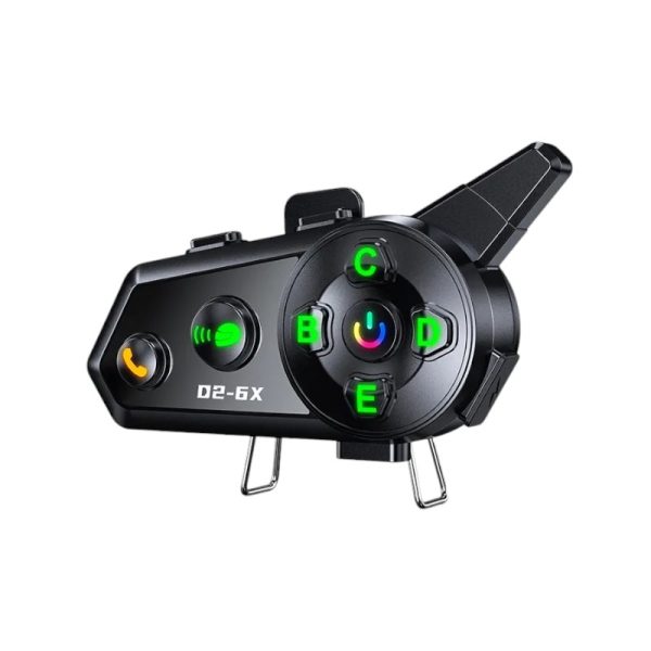 Безжичен интерком за мотоциклетна каска - Bluetooth - D2-6X - 811665