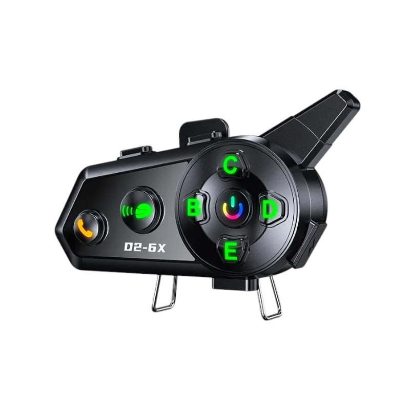 Безжичен интерком за мотоциклетна каска - Bluetooth - D2-6X - 811665