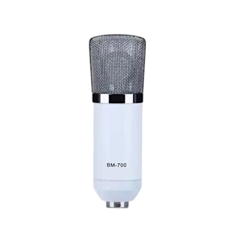 Кондензаторен микрофон - BM-700 - 881278 - Бял