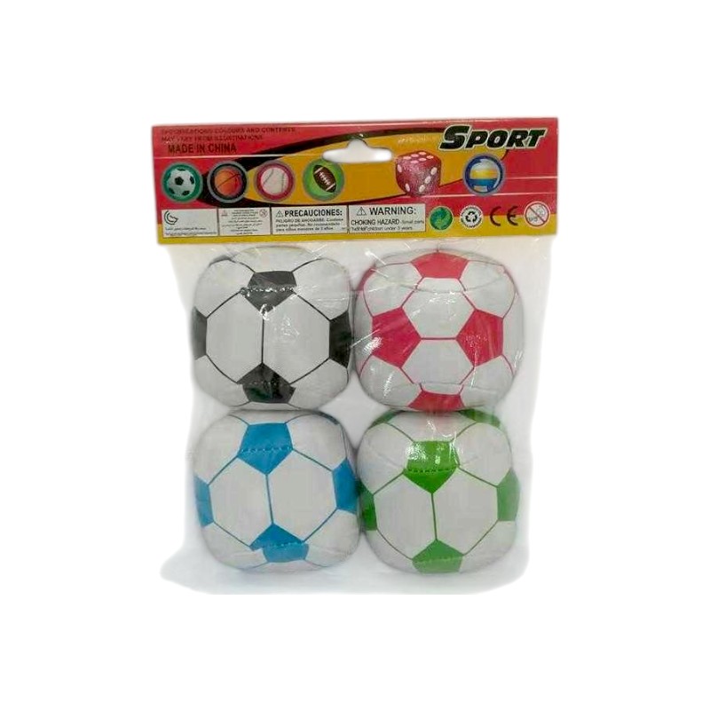 Комплект меки футболни топки за игра - 0648-52 - 222067