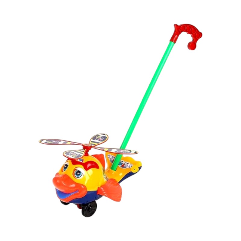 Играчка за бутане - Риба - 328 - 117283 - Жълта