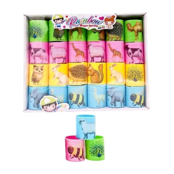 Интерактивна играчка - Спирали с животни - 24 бр - SM45-284 - 215288