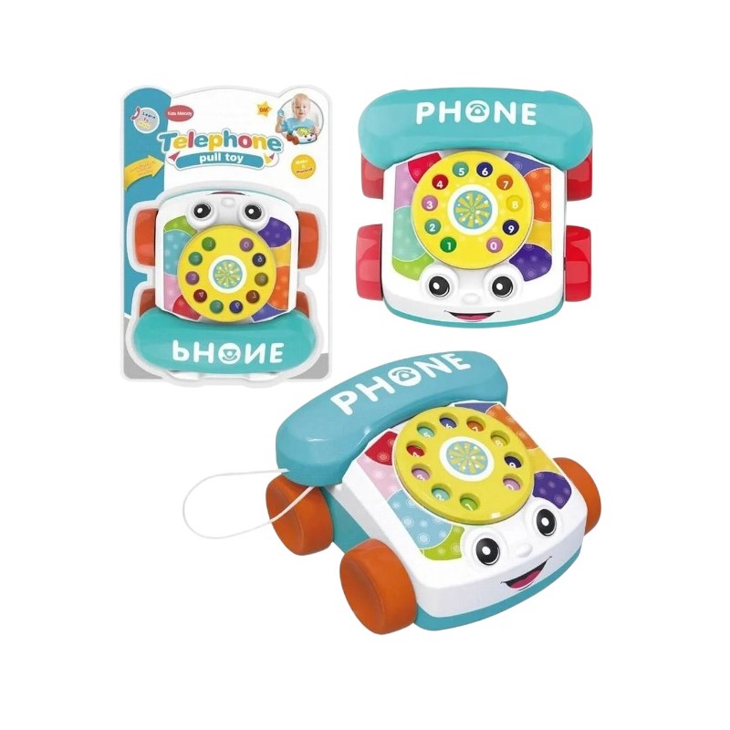 Бебешка играчка - Телефон с колелца и звуци - 6616 - 215518