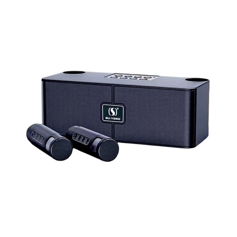 Bluetooth тонколонка с два микрофона - YS-204 - 887202 - Черна