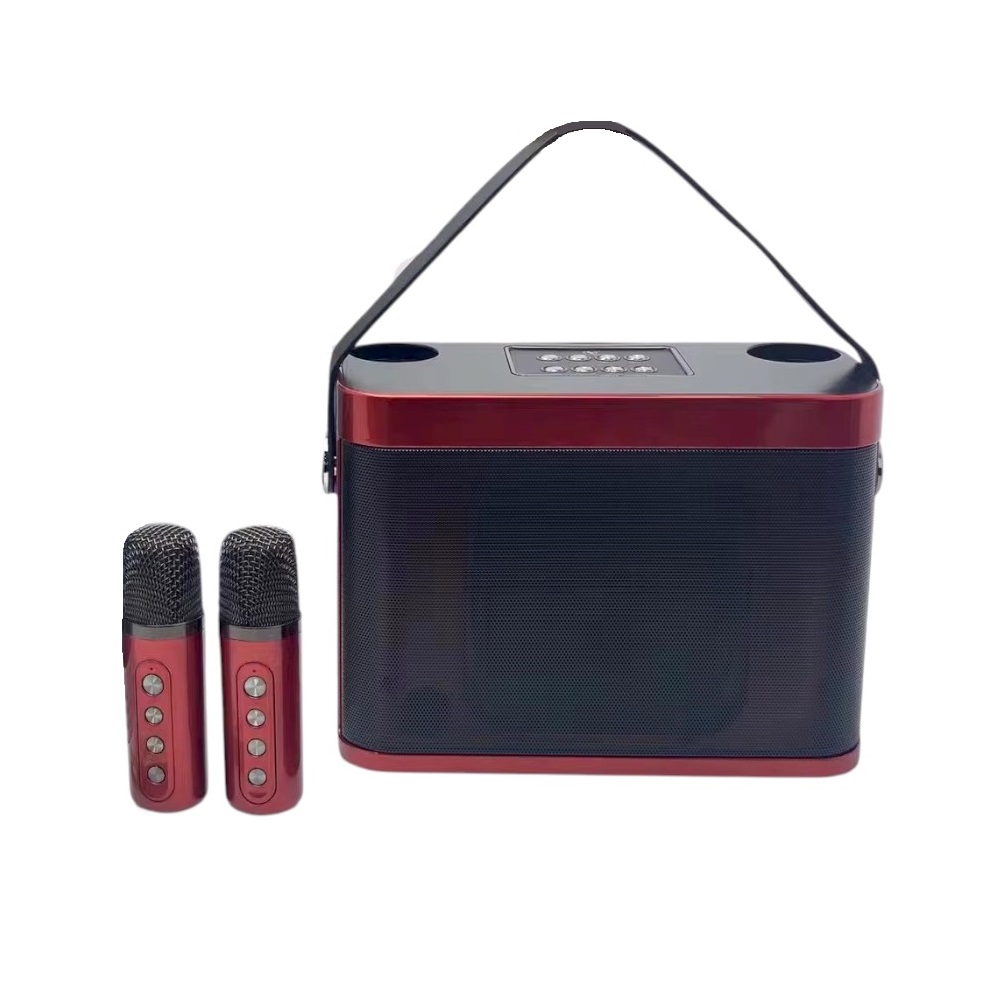 Bluetooth тонколонка с два микрофона - YS-219 - 887240 - Червена