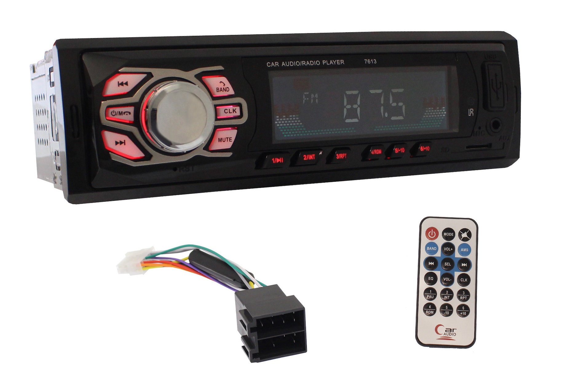 1 DIN Мултимедийна система за автомобили с LED дисплей-CDX-7613-TRADESOR-001153