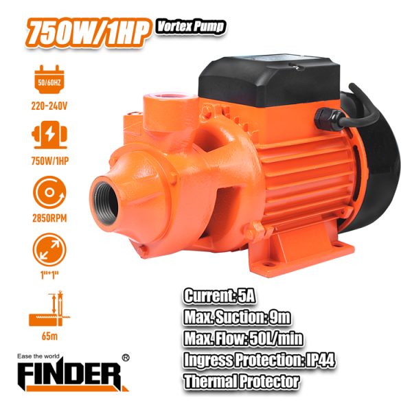 Повърхностна помпа за вода - QB80 - 750W - Finder - 197270