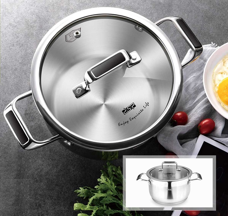 Κατσαρόλα ανοξείδωτη με καπάκι - 9.4L - CS002-B28 - DSP - 560393