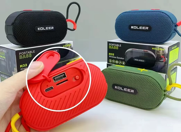Bluetooth тонколонка - H32 - 621514 - Черна