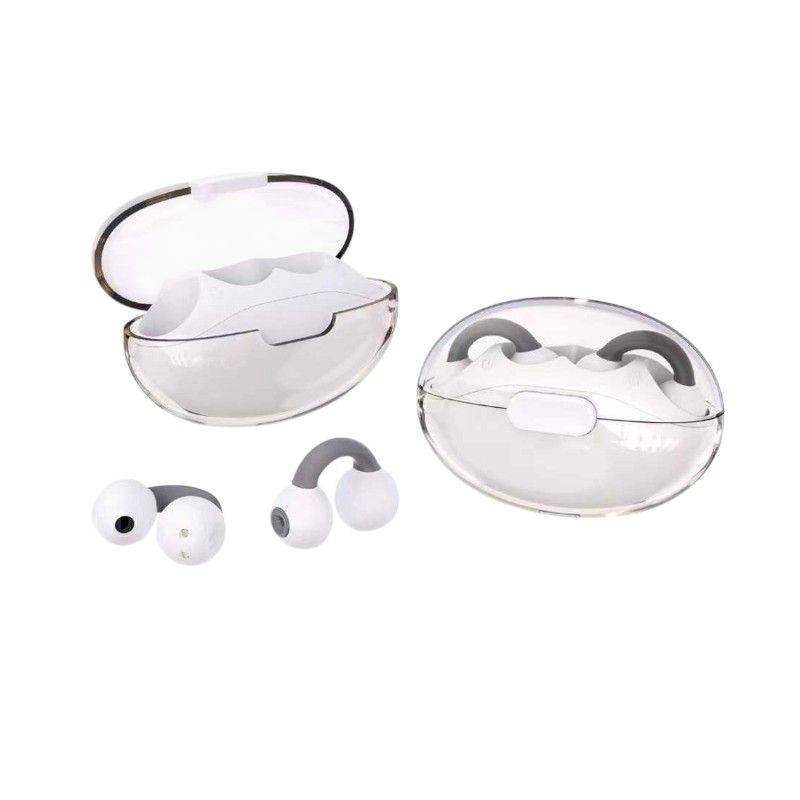 Безжични Bluetooth слушалки с калъф за зареждане - TS-10 - 721562 - Бели
