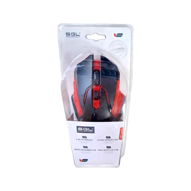 Безжична мишка - K015 - 177319 - Червена