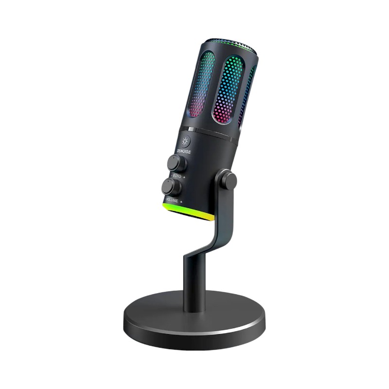 Кабелен микрофон - USB - LED RGB - 812891