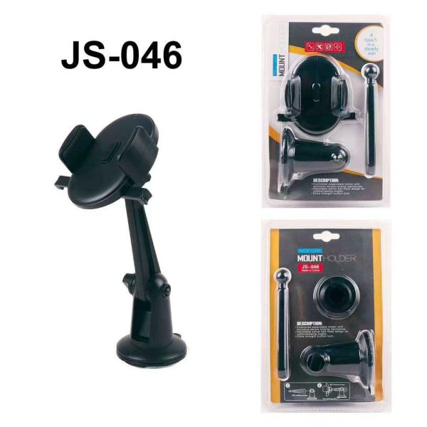Стойка за смартфон за кола - JS-046 - 812709 - Черна
