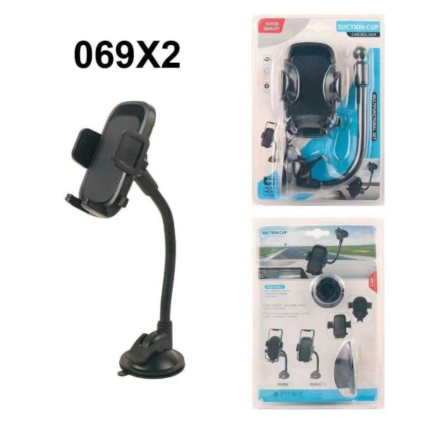Стойка за смартфон за кола - JS-069-X2 - 812730 - Черна