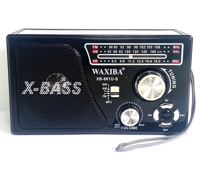 Презареждащо се радио със соларен панел - XB-961-S - 009162 - Черно